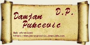 Damjan Pupčević vizit kartica